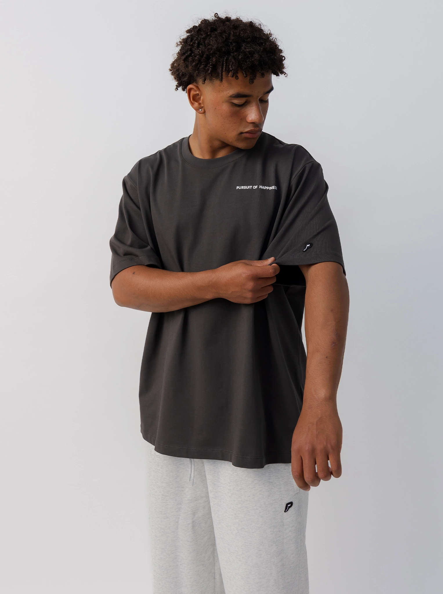 Classic Logo Heavyweight Track Tee DoubleStitchedHem