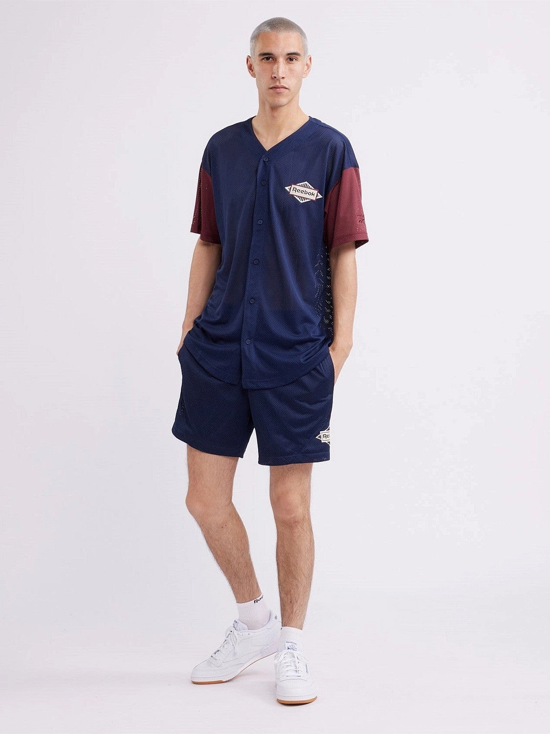 ReinforcedNeckline Fashion Essential Classic Signature Baseball Jersey