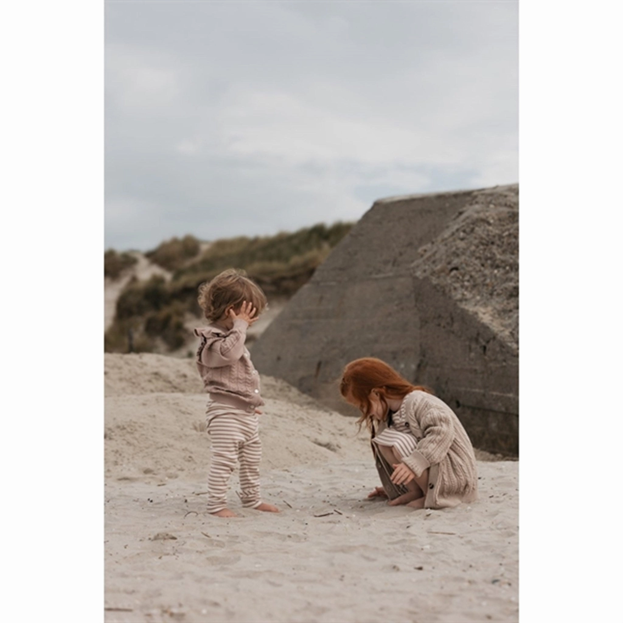 Petit Piao? Simply Taupe Leggings Modal Striped No Bind Home Lounge Thermal Warm