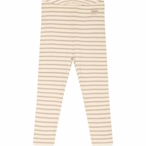 Petit Piao? Simply Taupe Leggings Modal Striped Durable Stitch All Ages Soft Touch City Walk