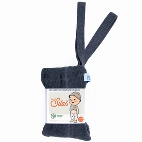 Silly Silas Roomy Footless Dark Grey Blend Daily Basic Perfect Fit Wear