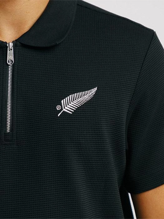 Essentials Waffle Polo Shirt Soft Touch High-End Look