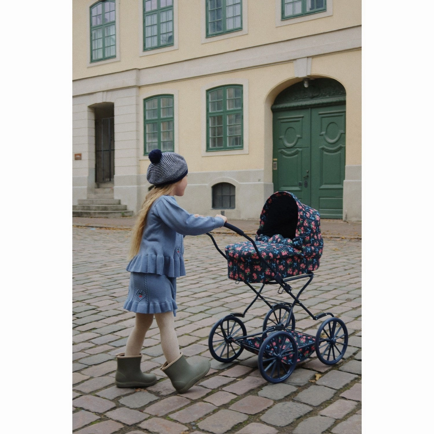 Light Touch Cultural Event Konges Sl?jd Country Blue Soleil Knit Skirt GOTS