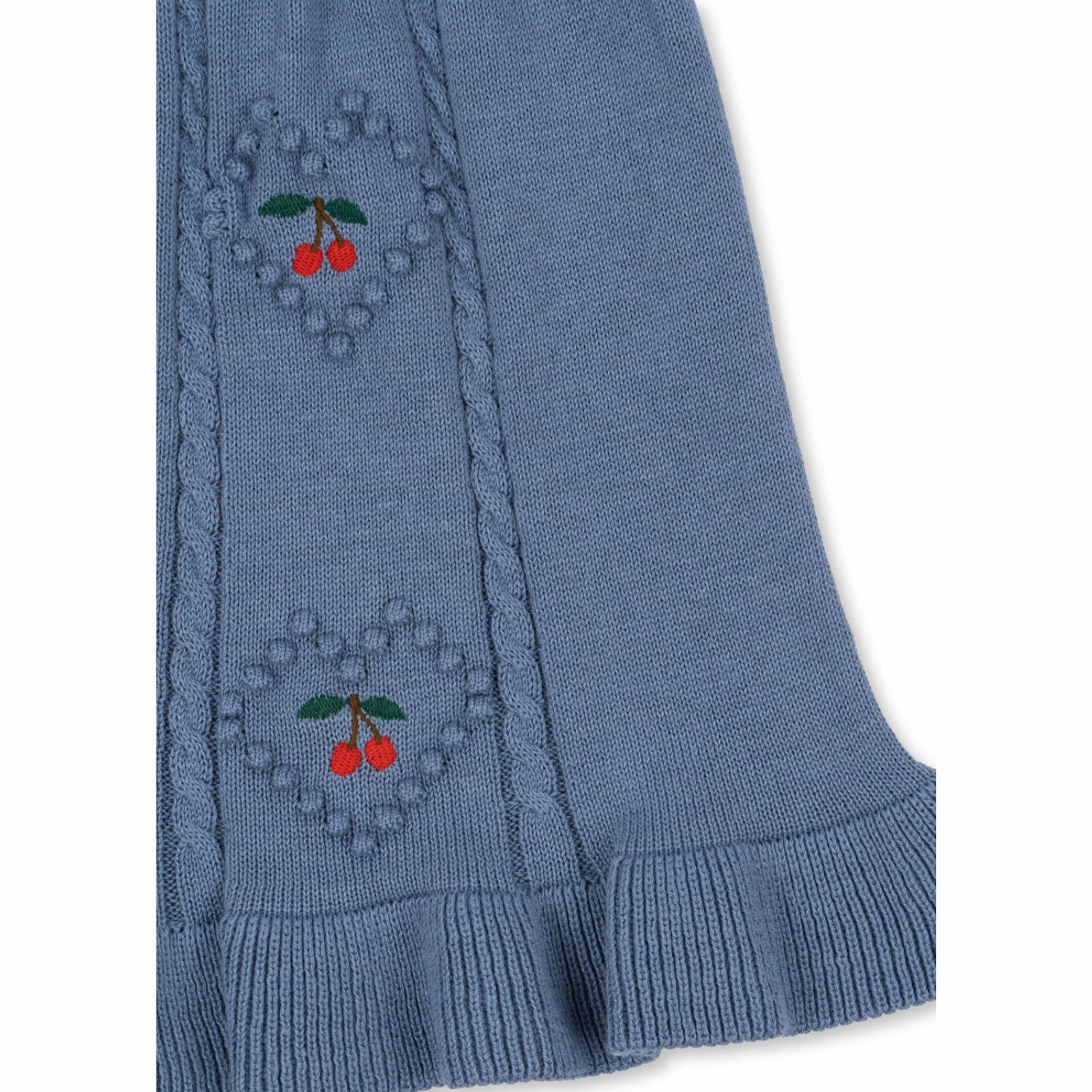 Tailored Cut Konges Sl?jd Country Blue Soleil Knit Skirt GOTS