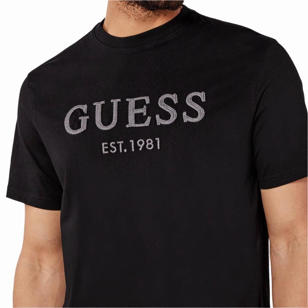 Guess Box Logo T-Shirt Men color blocking Seasonal Casual