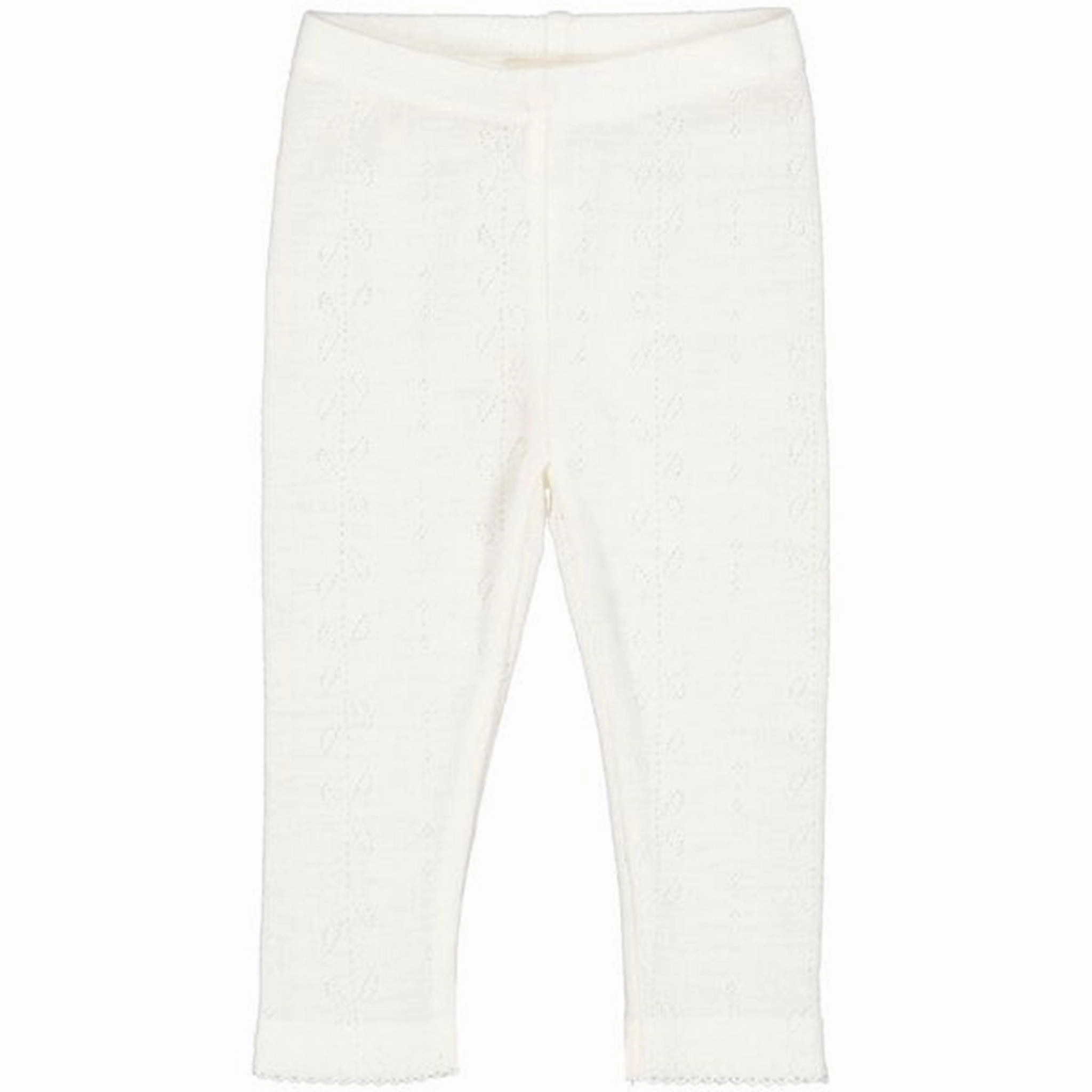 Pro Athlete Mesh Panel MarMar Wool Pointelle Natural Leggings