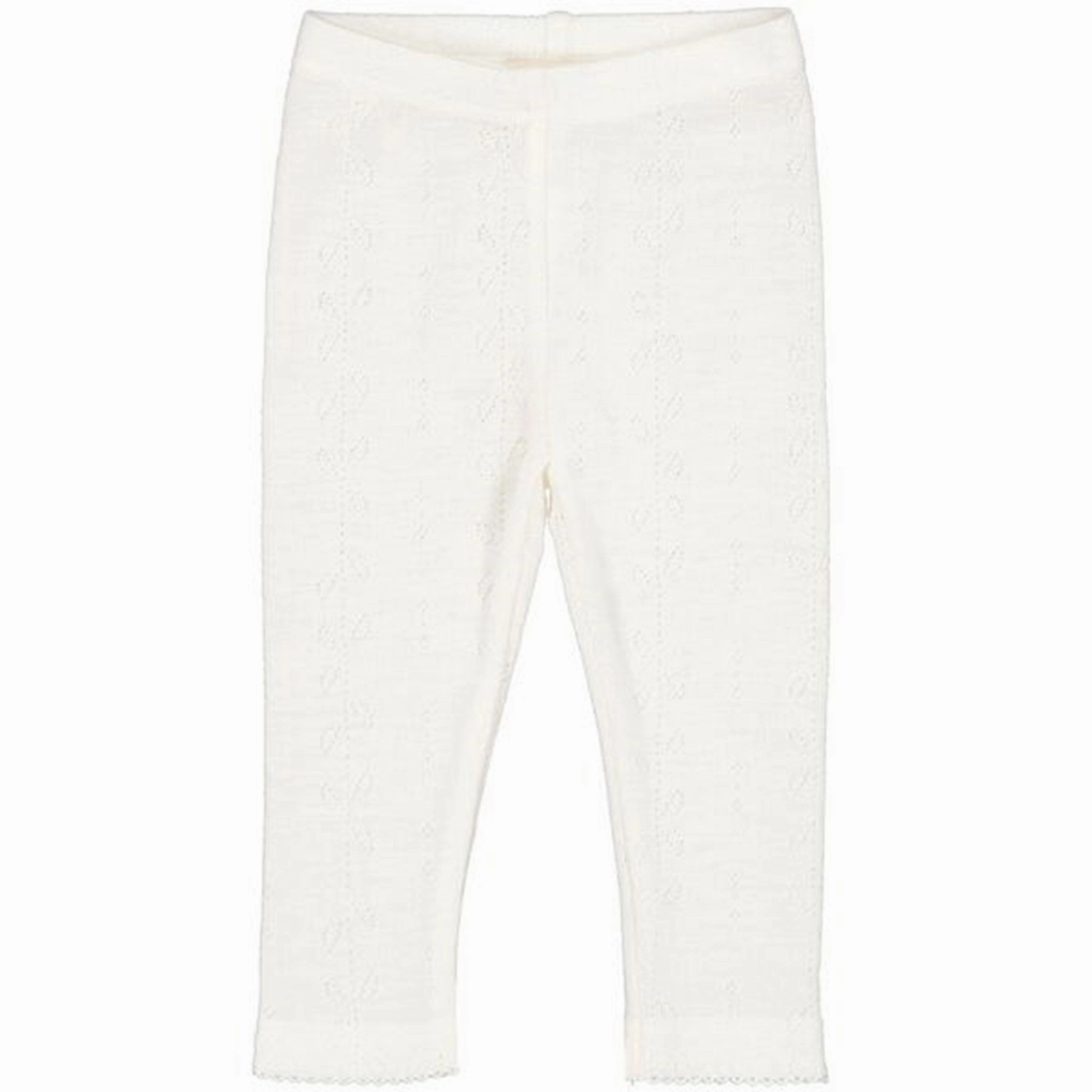 Calm Fit MarMar Wool Pointelle Natural Leggings