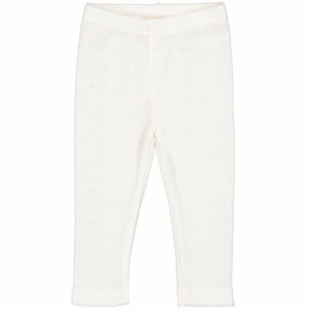 Pro Athlete Mesh Panel MarMar Wool Pointelle Natural Leggings