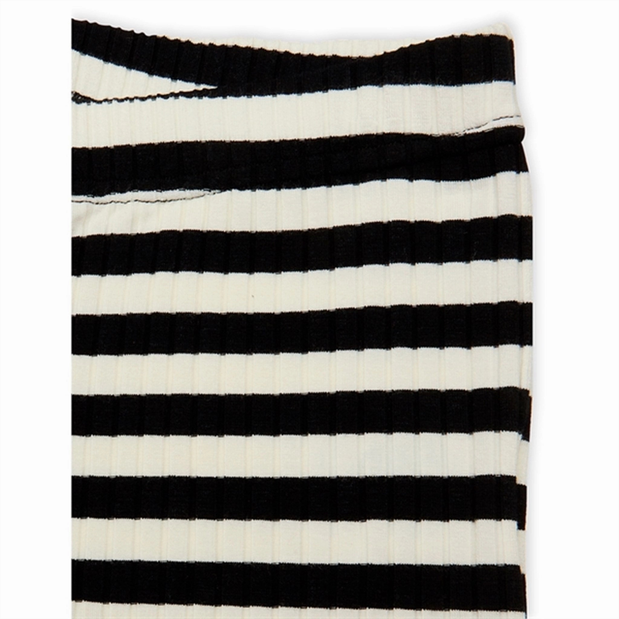 Mads N?rgaard 5x5 Classic Stripe Lala Leggings Black/Vanilla Ice Minimalist Style Winter Sports UltraSoft Lining
