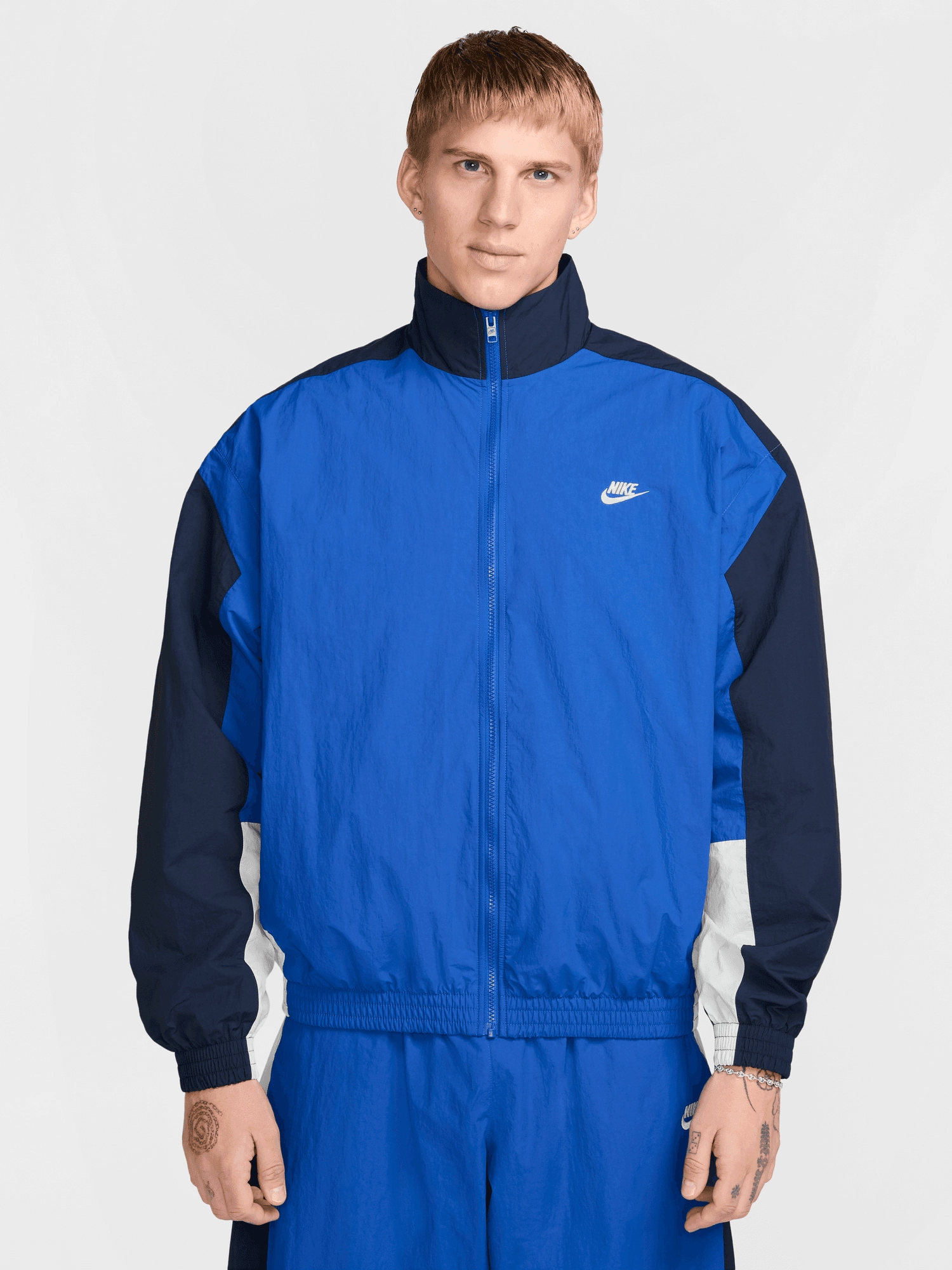 Seasonal top oversized but not shapeless Club Woven Tracksuit Jacket