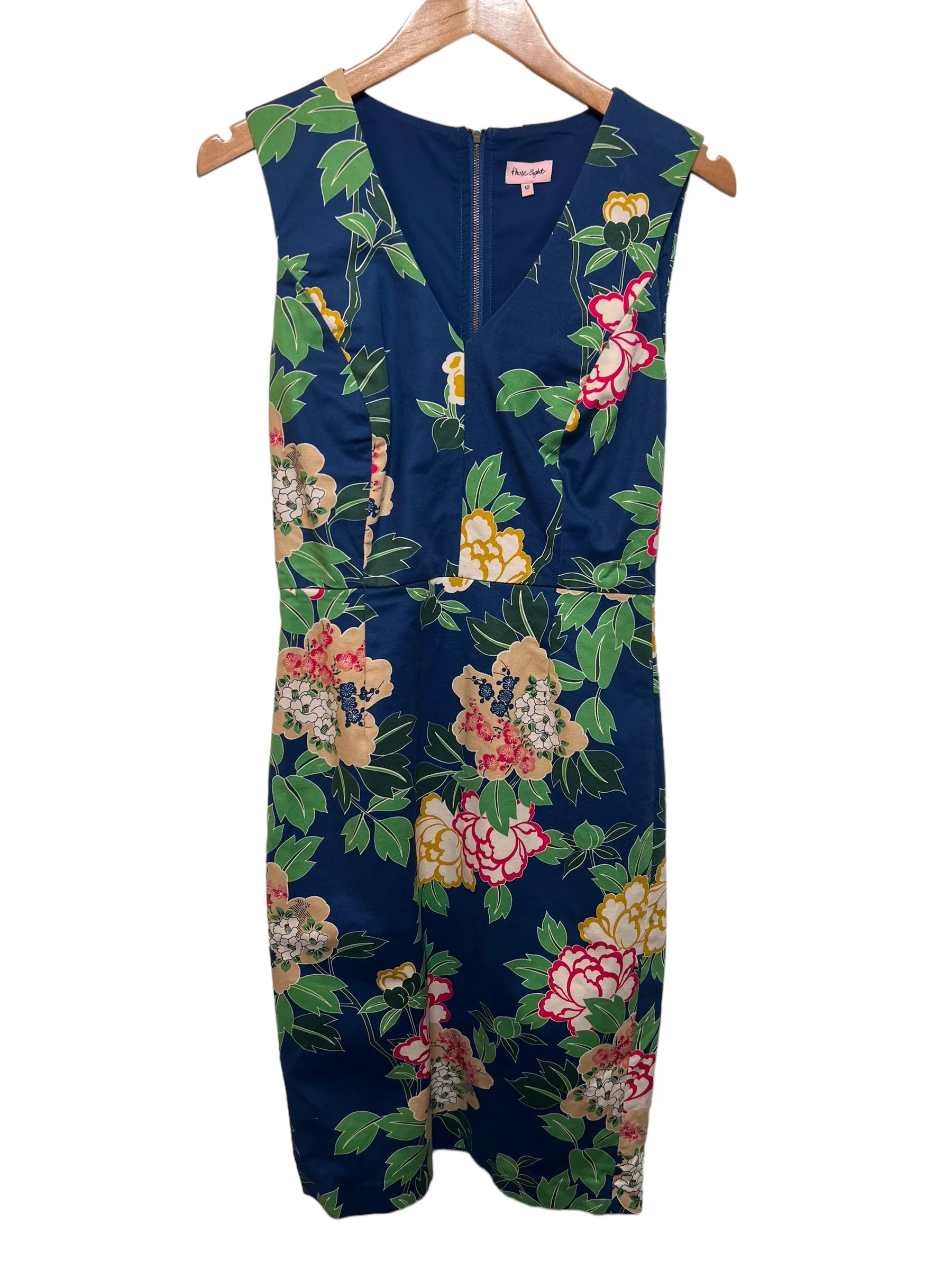 Breathable fabric Casual Silhouette Women??s Dark Blue Dress (Size M)