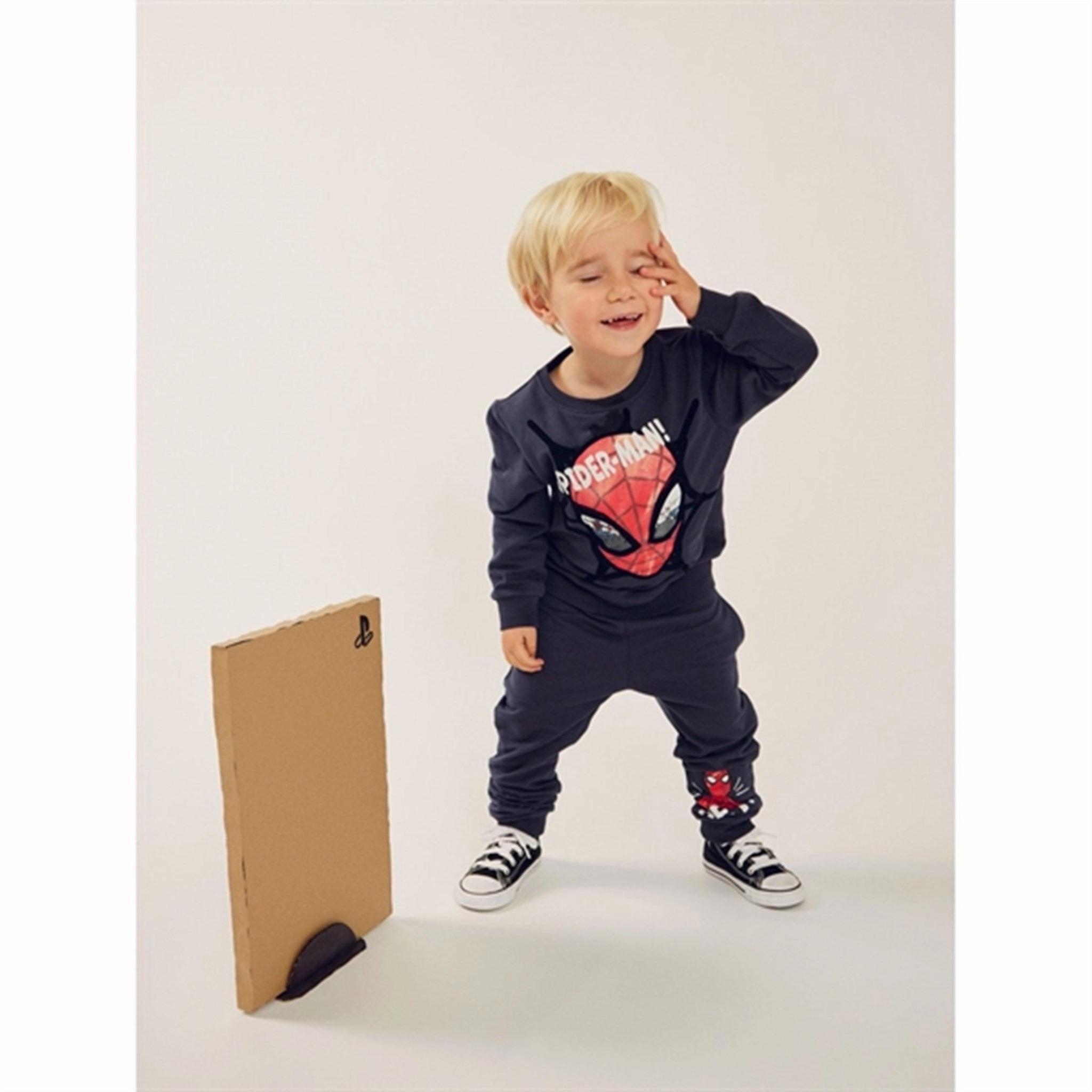 Name it India Ink Svende Spiderman Sweatpants Safari wear