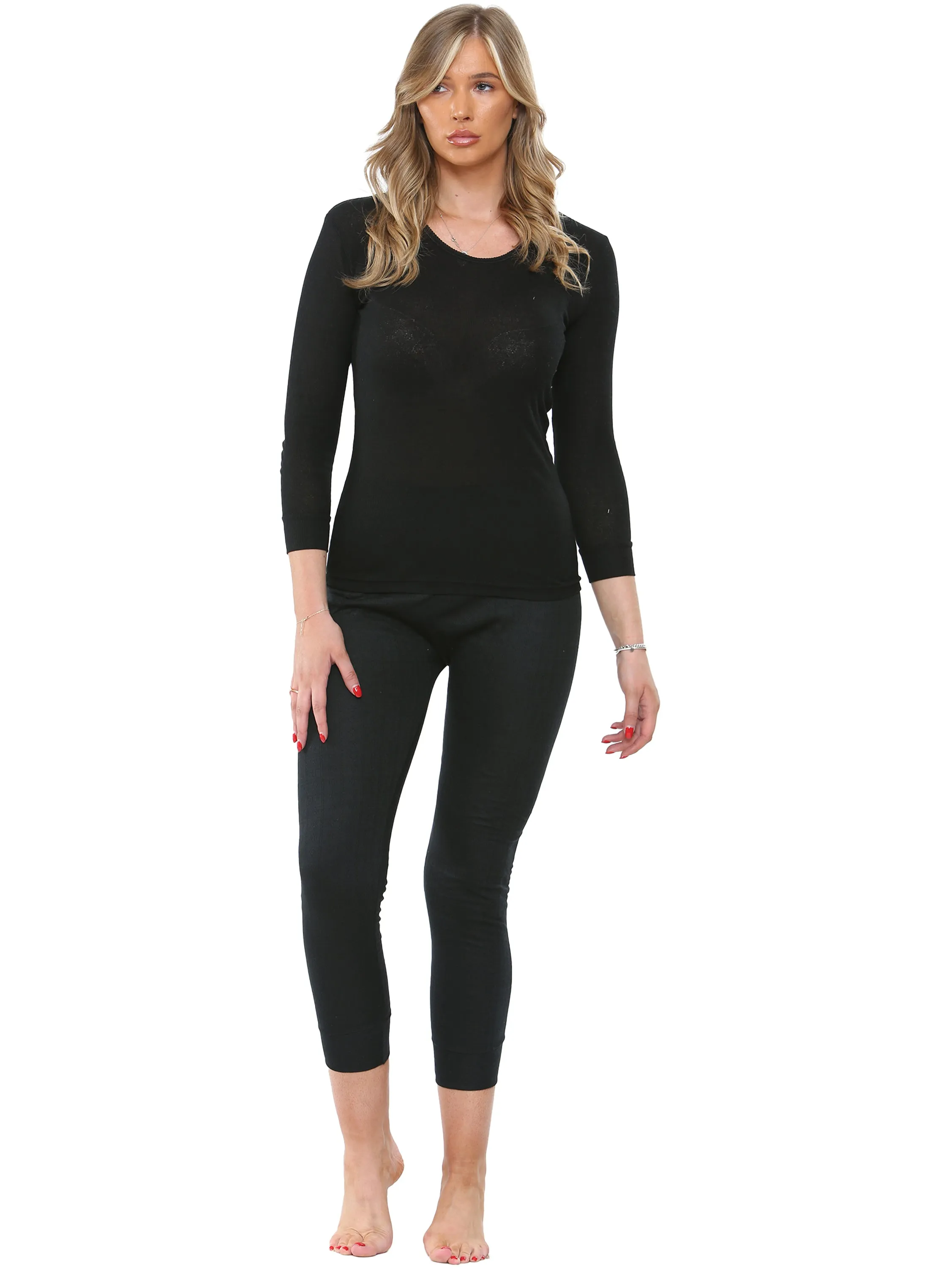 Kruze | Womens Long Sleeve Thermal Set Urban Bold product photography