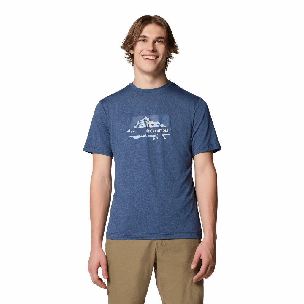Columbia Kwick Hike Graph T-Shirt Men Fresh Trend