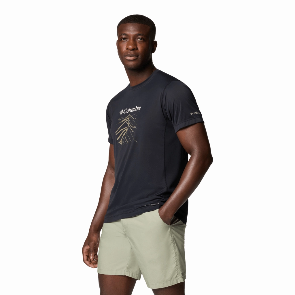 Seam Free Back Colorfast Dye Columbia Zero Rules Graph T-Shirt Men