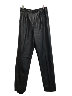 Breathable back panel SeamlessPockets Leather Peg Trousers (28??)