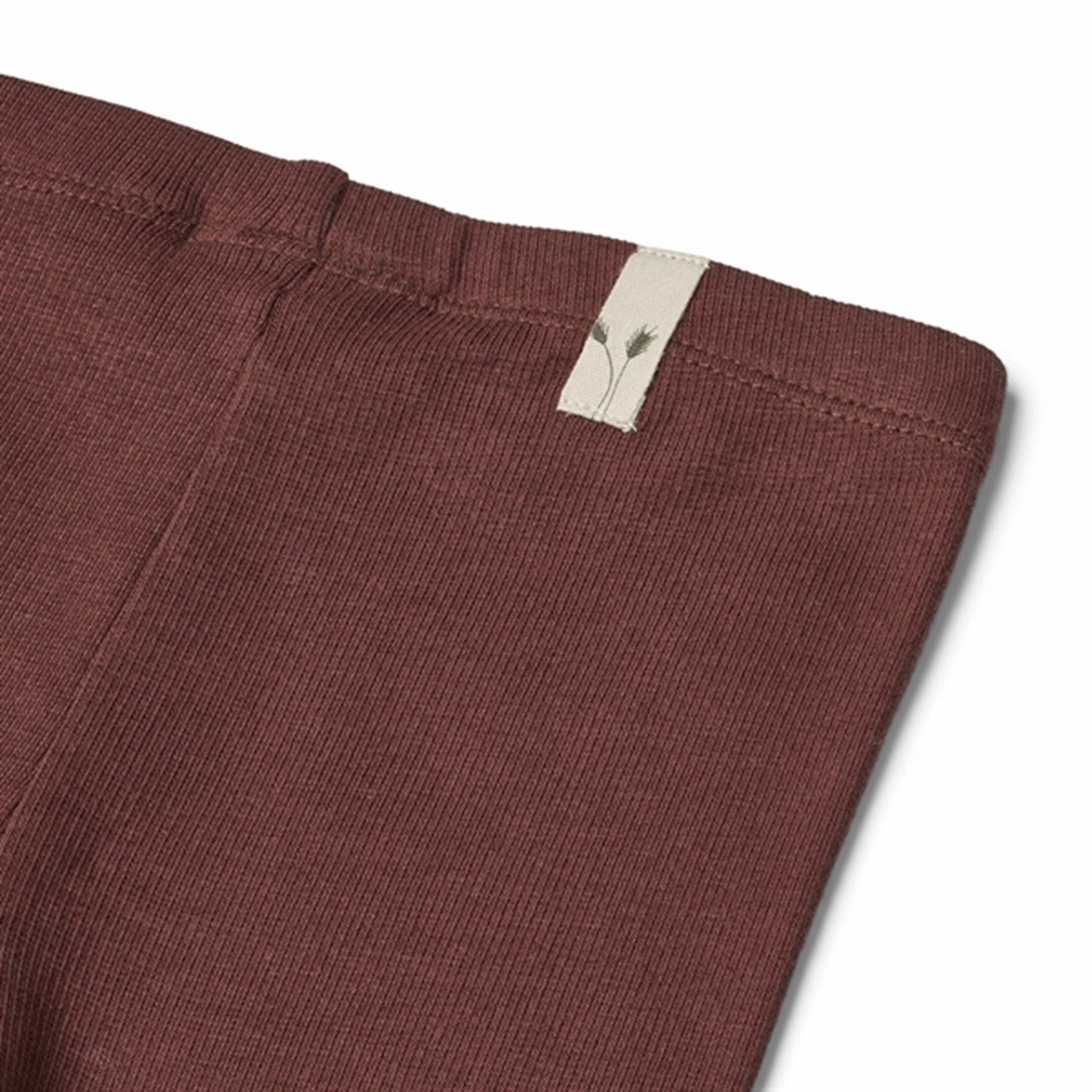 Clean Fit Wheat Aubergine Maddy Rib Leggings