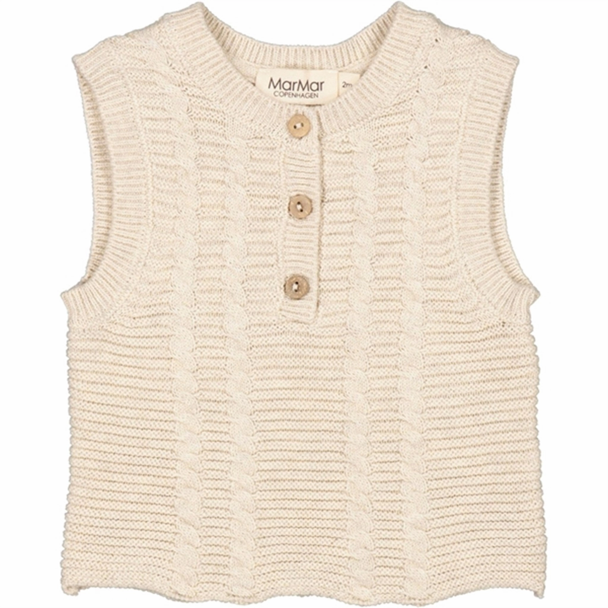 real MarMar Grey Sand Mel Togo Knit Vest