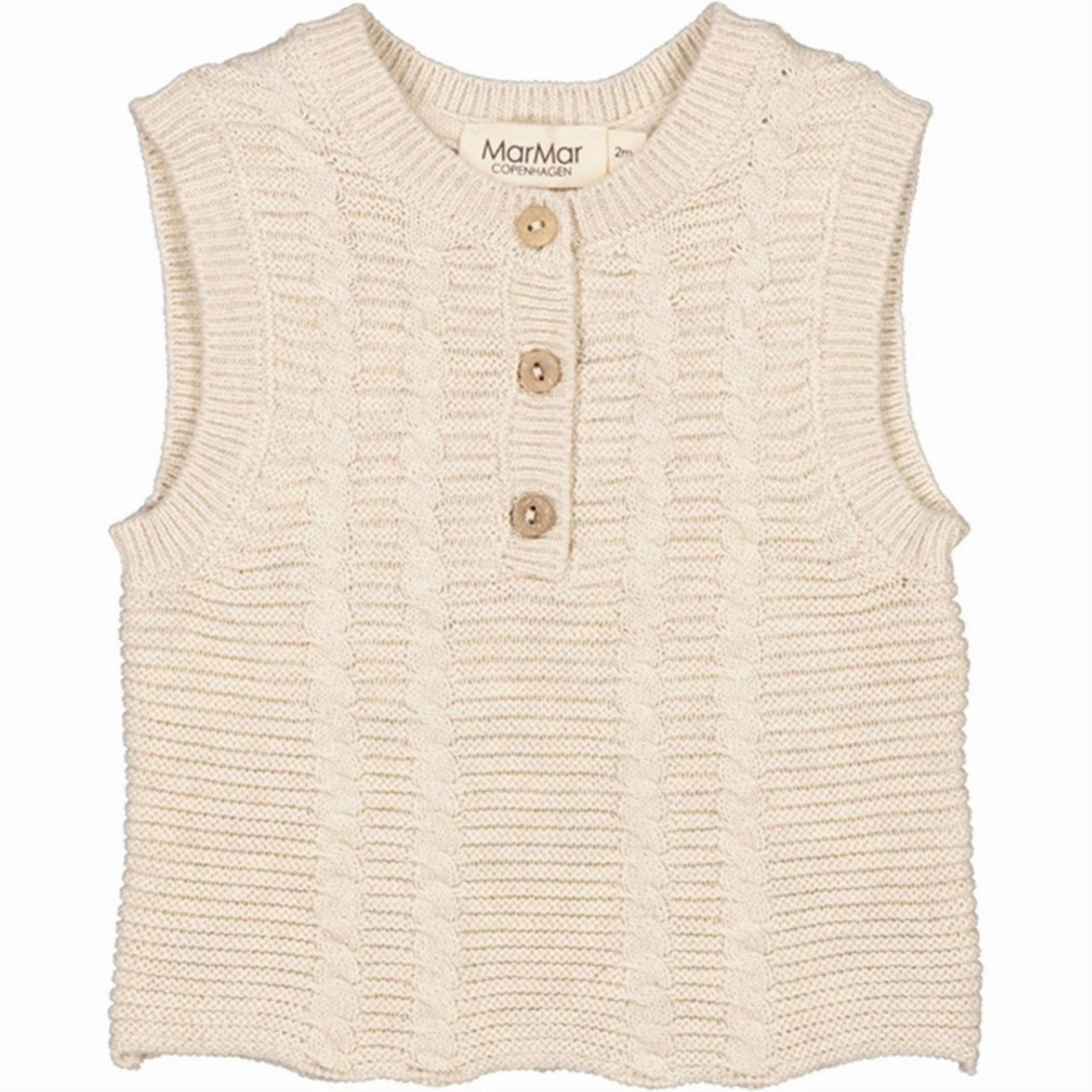Shock Absorbing Padding Noise Reduciting Fabric MarMar Grey Sand Mel Togo Knit Vest
