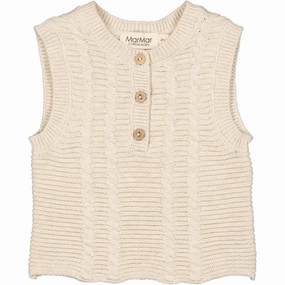 MarMar Grey Sand Mel Togo Knit Vest Customizable