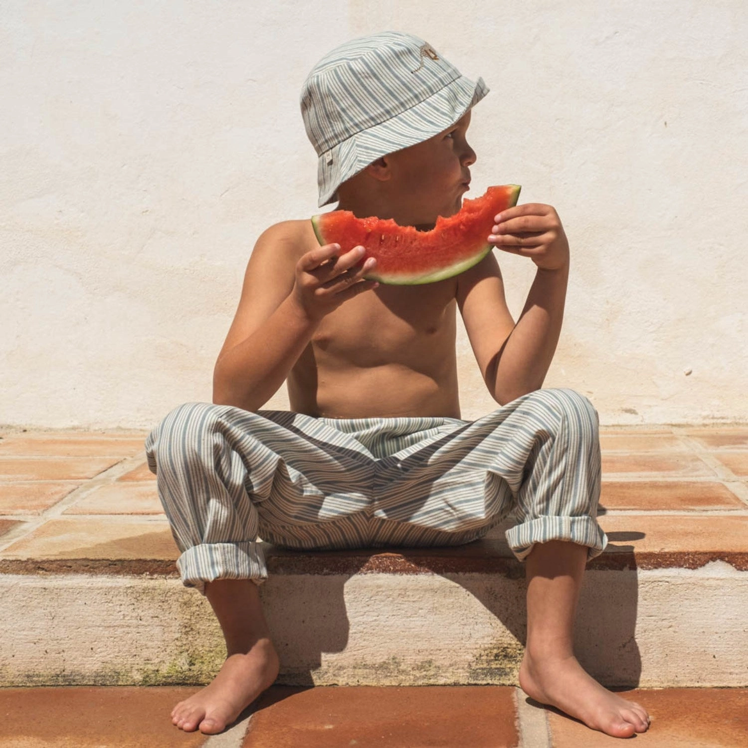 wide-leg fit That's Mine Classic Blue Meo Sweatpants