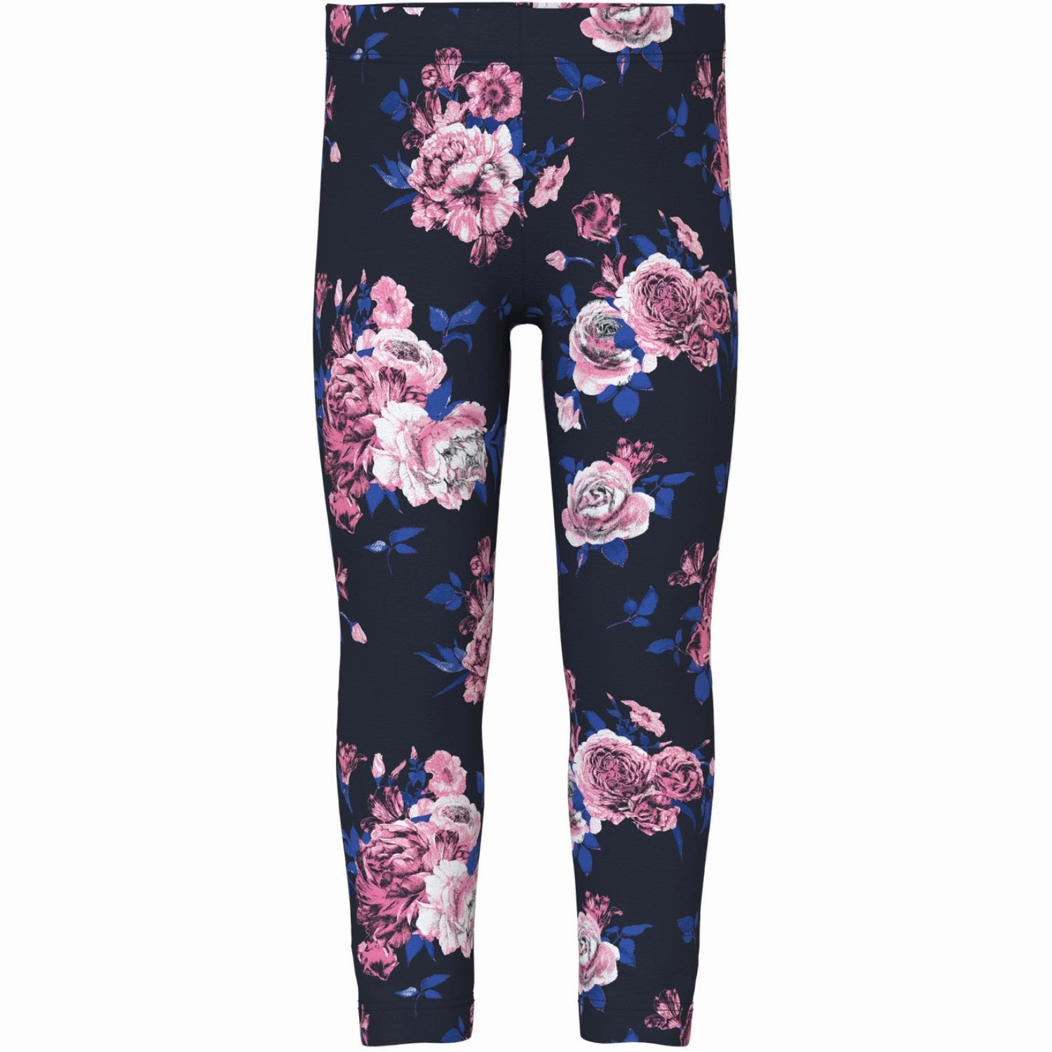 Name It Dark Sapphire Big Flowers Vivian AOP Leggings For Adults Slim Fit