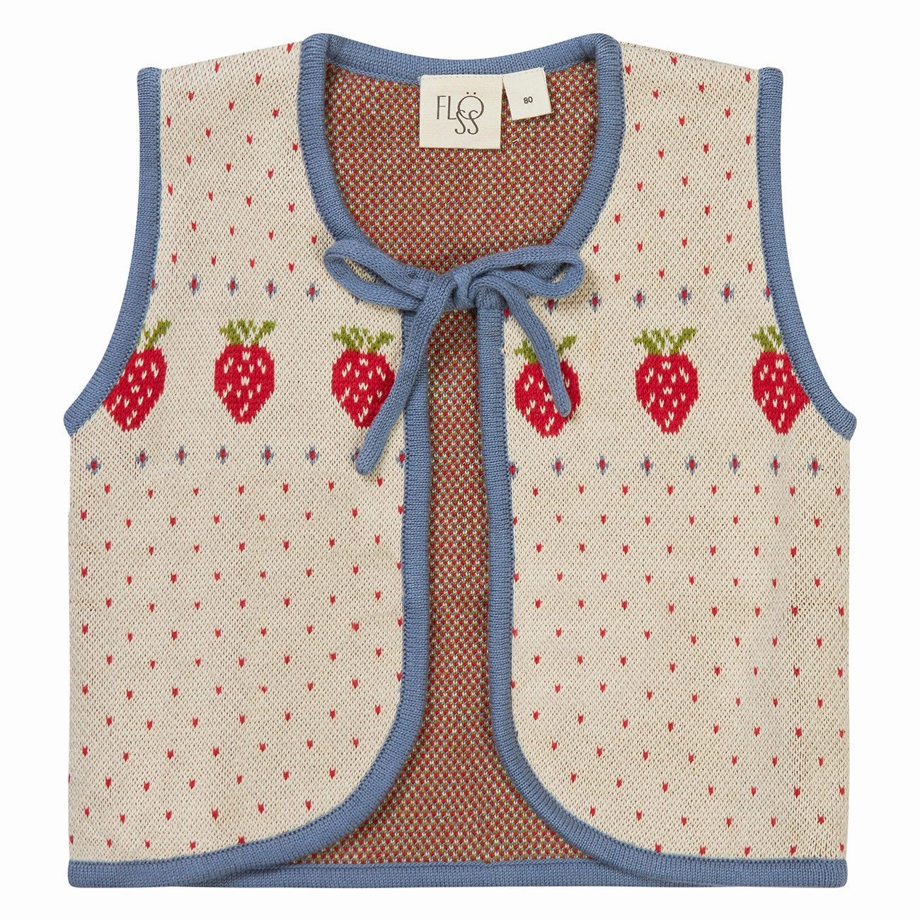 comfortable in heat wool material Fl?ss Warm Cotton/Slate Blue Betty Vest