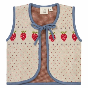Fl?ss Warm Cotton/Slate Blue Betty Vest affair
