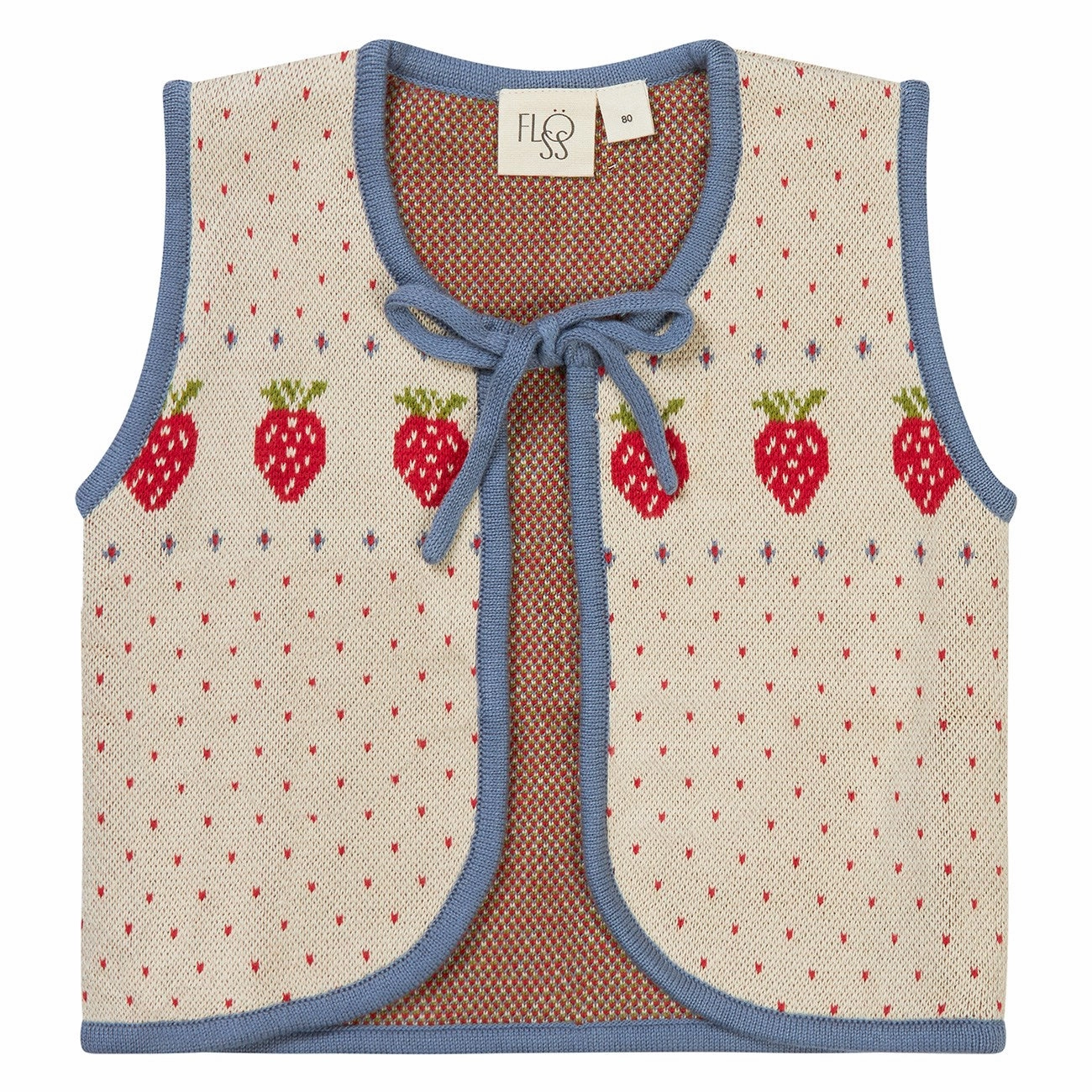 Eco Friendly Dye Fl?ss Warm Cotton/Slate Blue Betty Vest