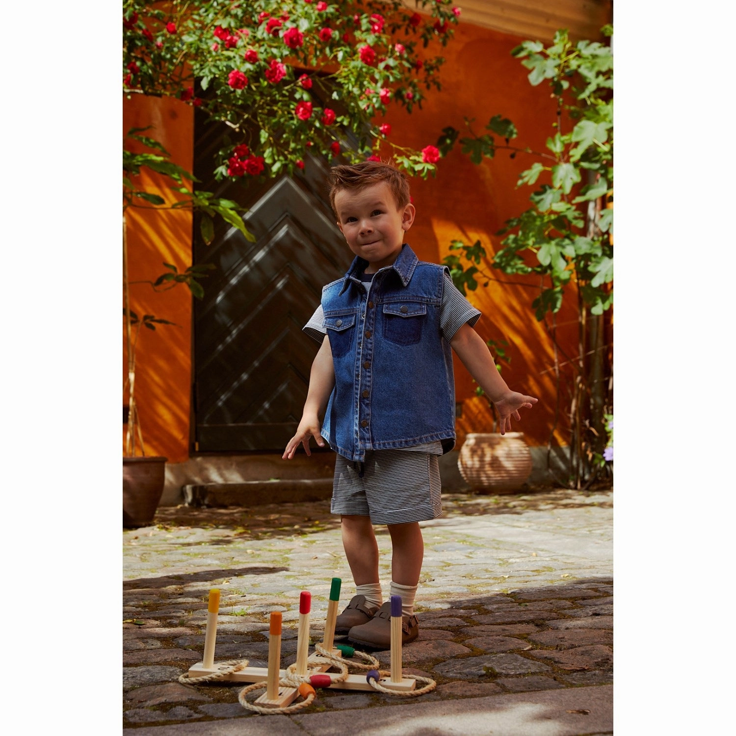 commitment COPENHAGEN COLORS Indigo Blue Washed Organic Boyish Denim Vest