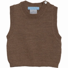 Serendipity Hazelnut Baby Alpaca Vest suitable for indoor relaxation Opacity