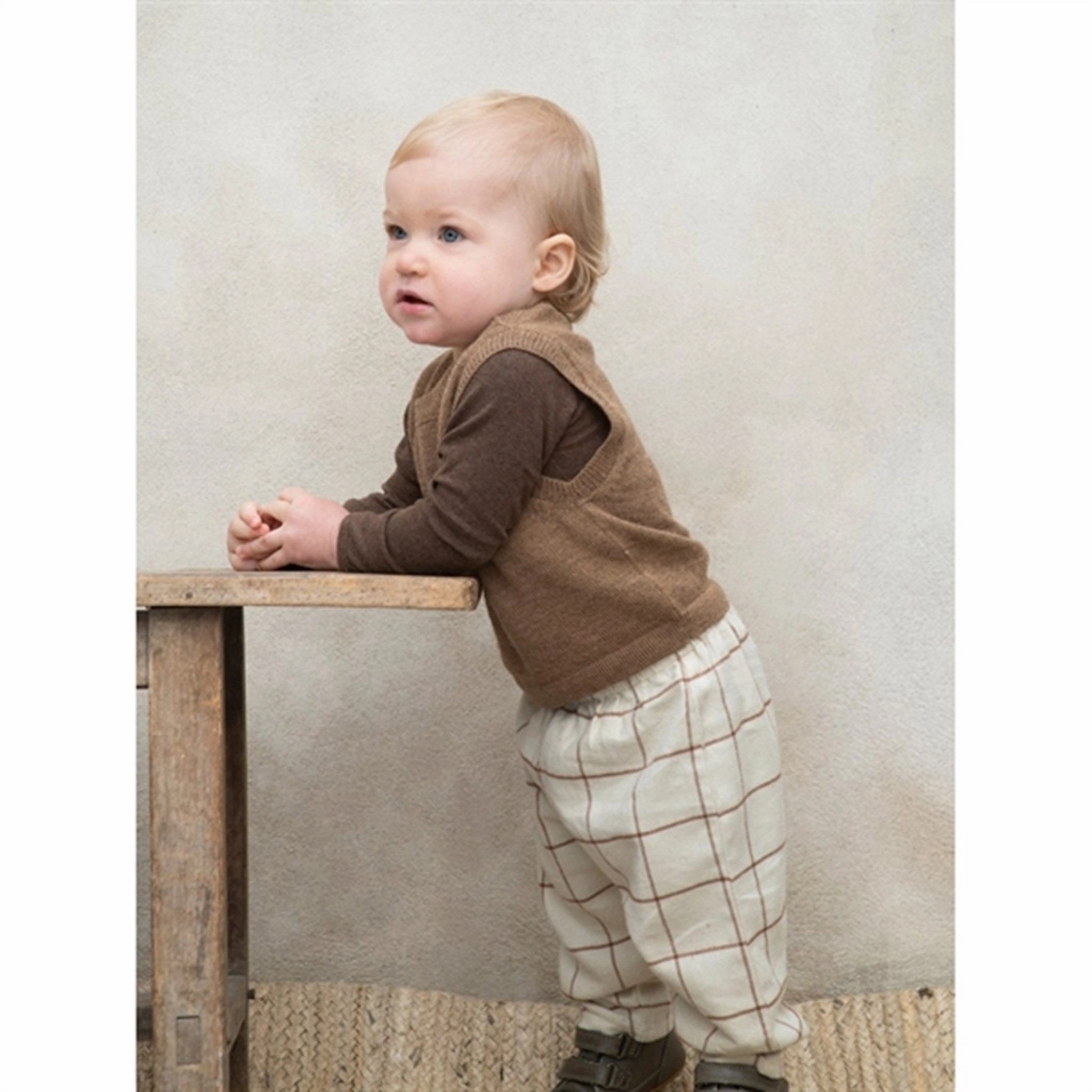 Serendipity Hazelnut Baby Alpaca Vest Durable Zipper Closures