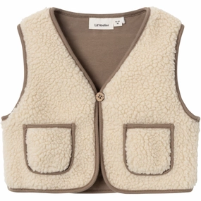 Lil'Atelier Birch Jono Sherpa Vest Ergonomic Tailoring Casual