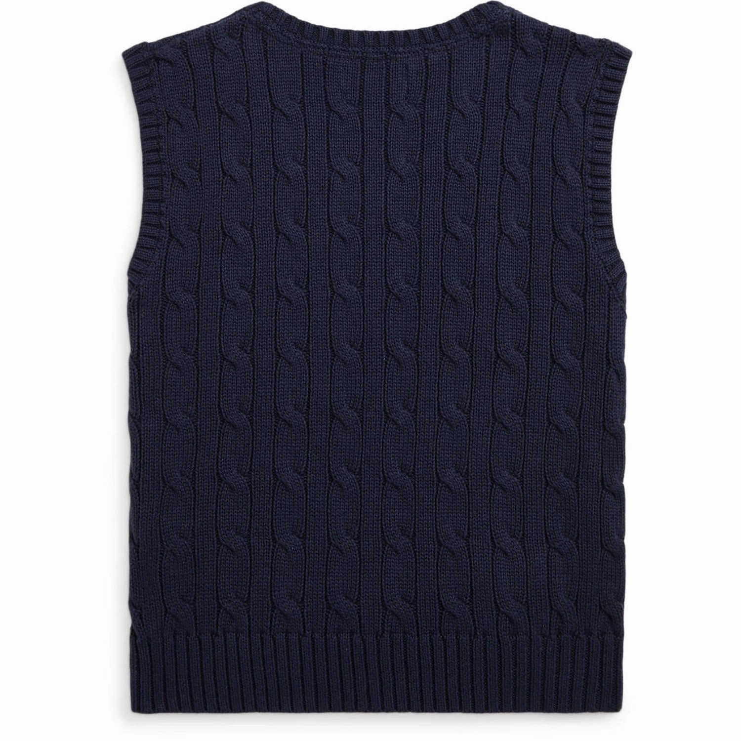 Soft Inner Lining Polo Ralph Lauren Rl Navy Knitted Vest