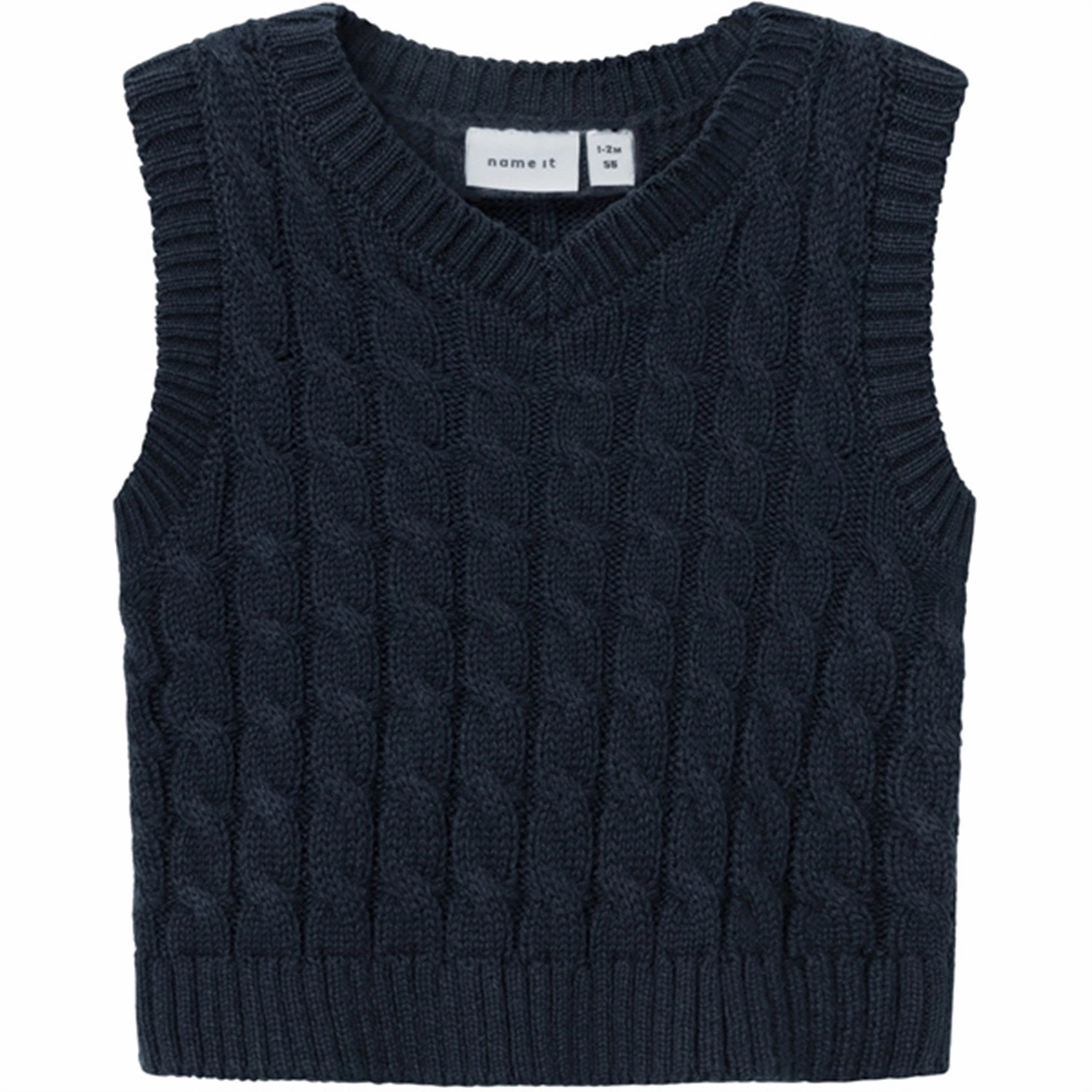 Name it Dark Sapphire Ruso Srtik Slipover Dark color Texture