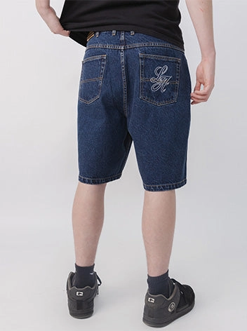 Flame Retardant Coating Baggy Denim Shorts