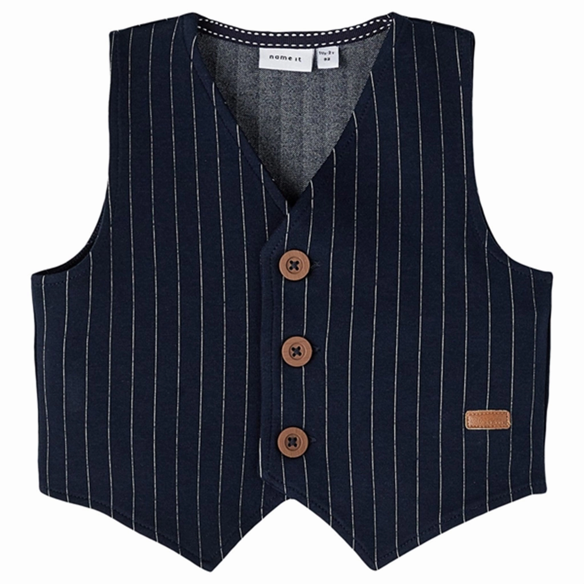 Modular Attachment Adjustable Fit Name it Dark Sapphire Franklin Stripe Sweat Vest