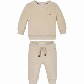 Friction Reducing Fabric Tommy Hilfiger Classic Beige Towelling Set