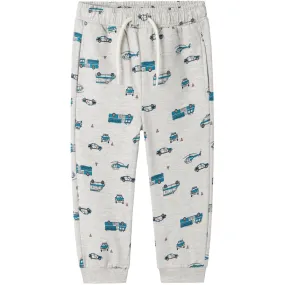 Name It Light Grey Melange Troy Regular Sweatpants Lockdown Zipper Technology Bootcut Fit