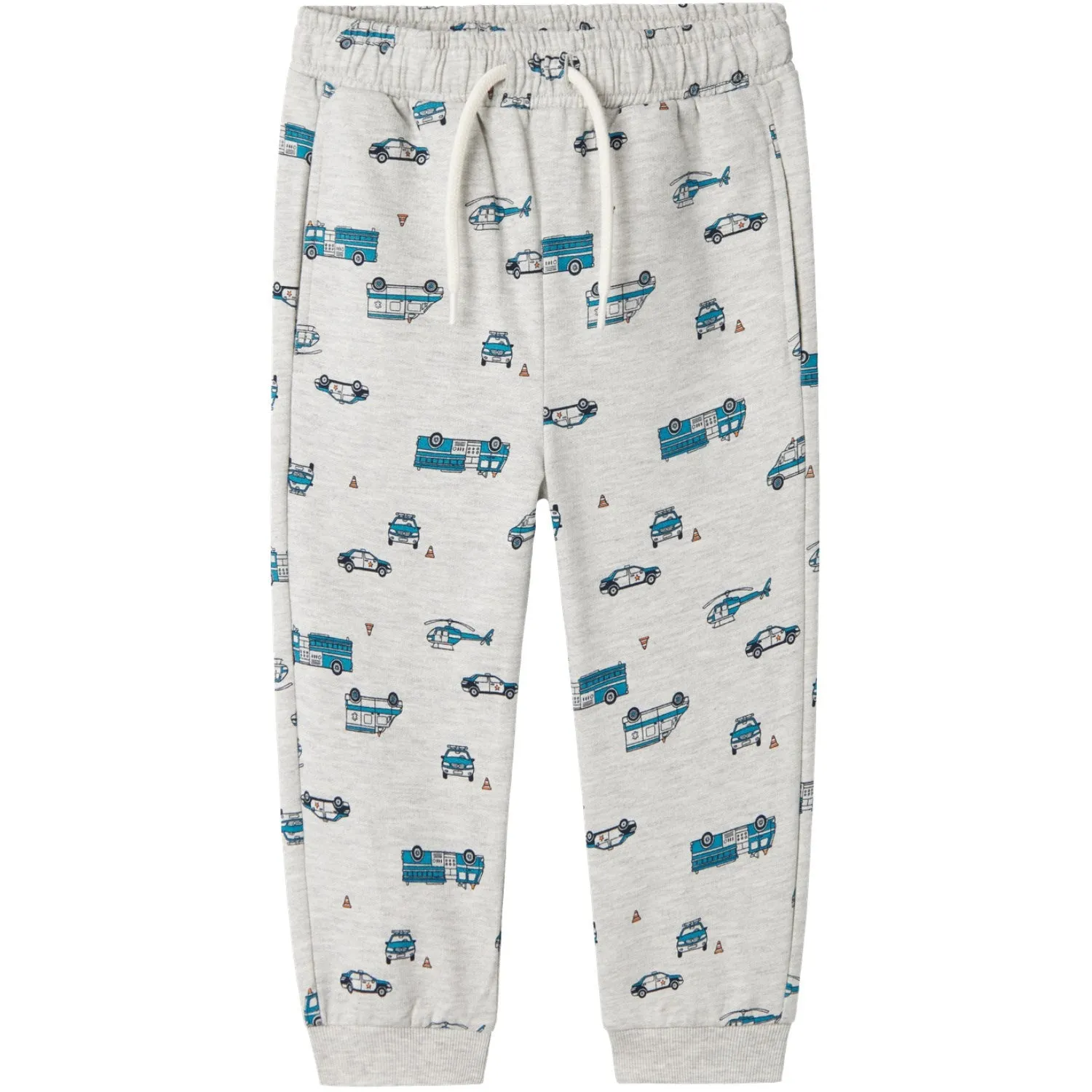 Name It Light Grey Melange Troy Regular Sweatpants Lockdown Zipper Technology Bootcut Fit