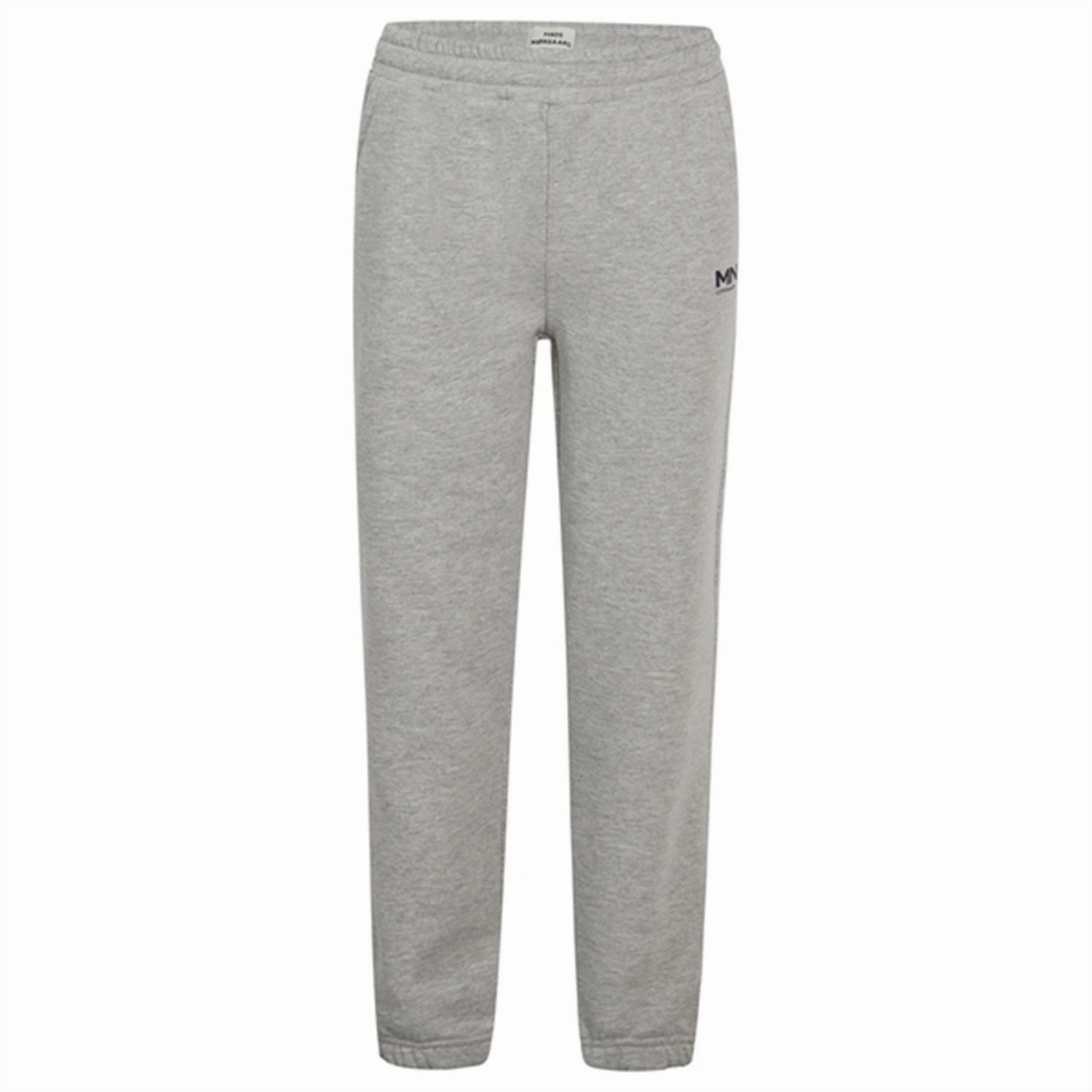 Mads N?rgaard Standard Pello Sweatpants Grey Melange baseball diamond YogaReadyTexture