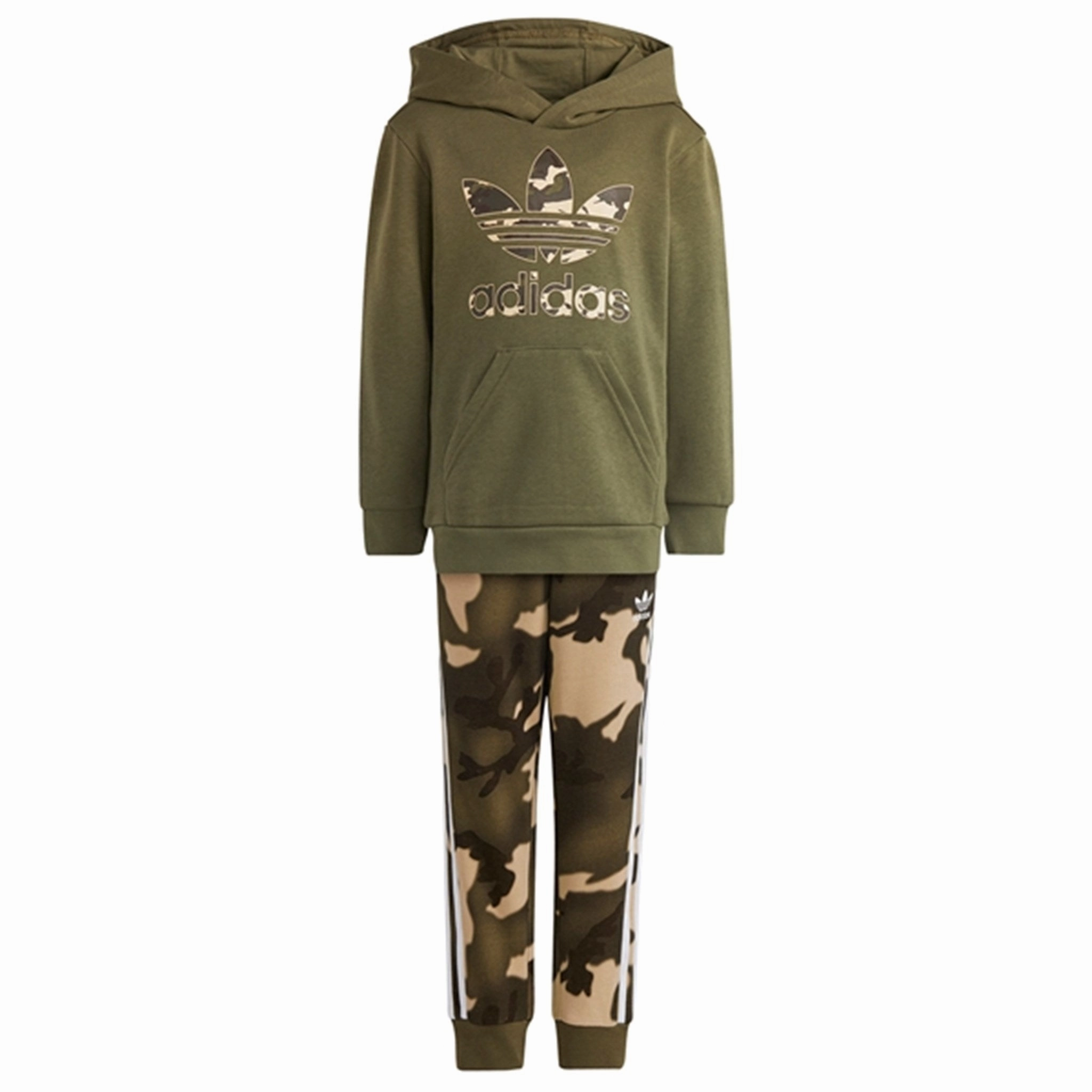 DoubleStitchedEdges pattern venue adidas Originals Olive Hoodiesuit