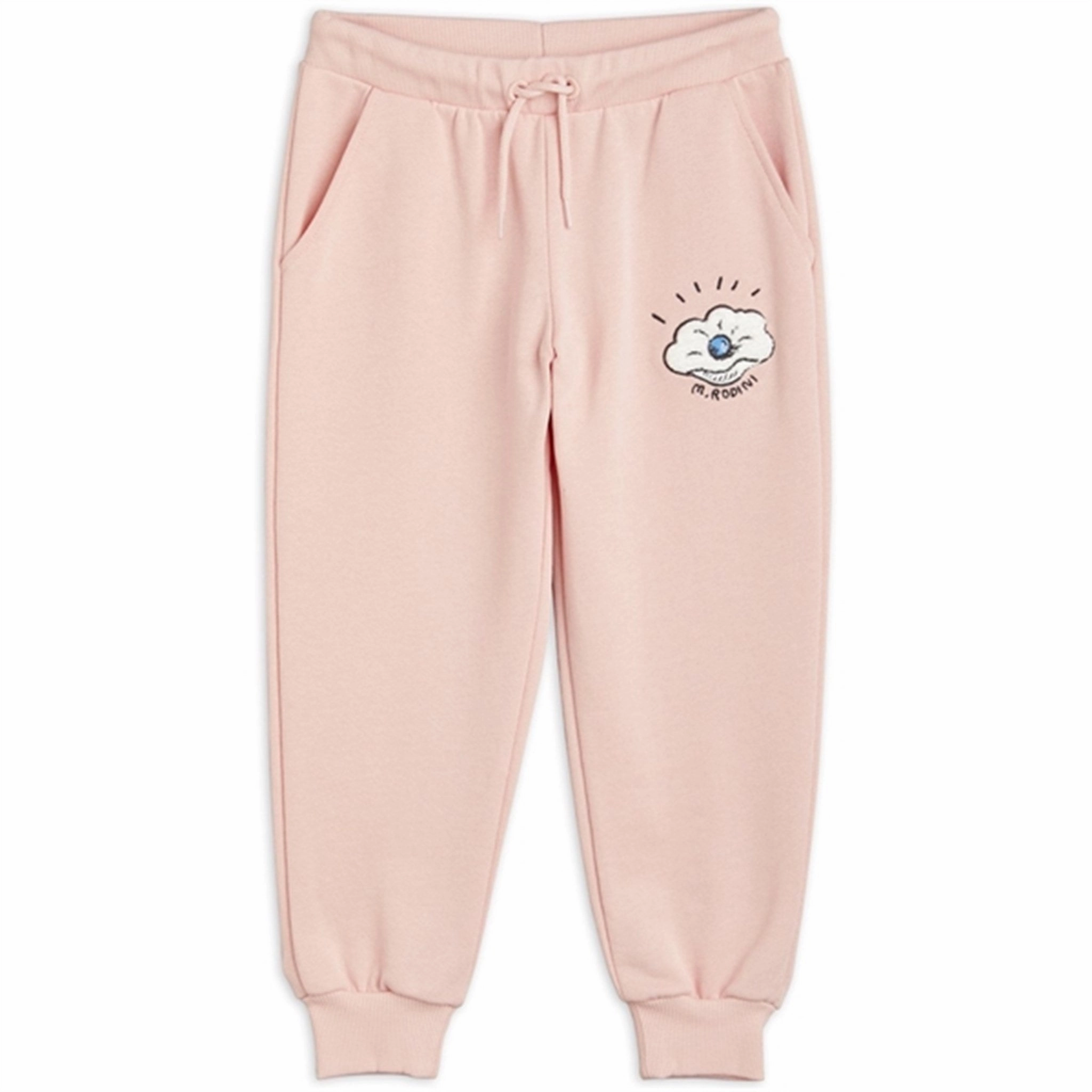 Lockdown Zipper Technology Mini Rodini Seashell Chenille Emb Sweatpants Pink