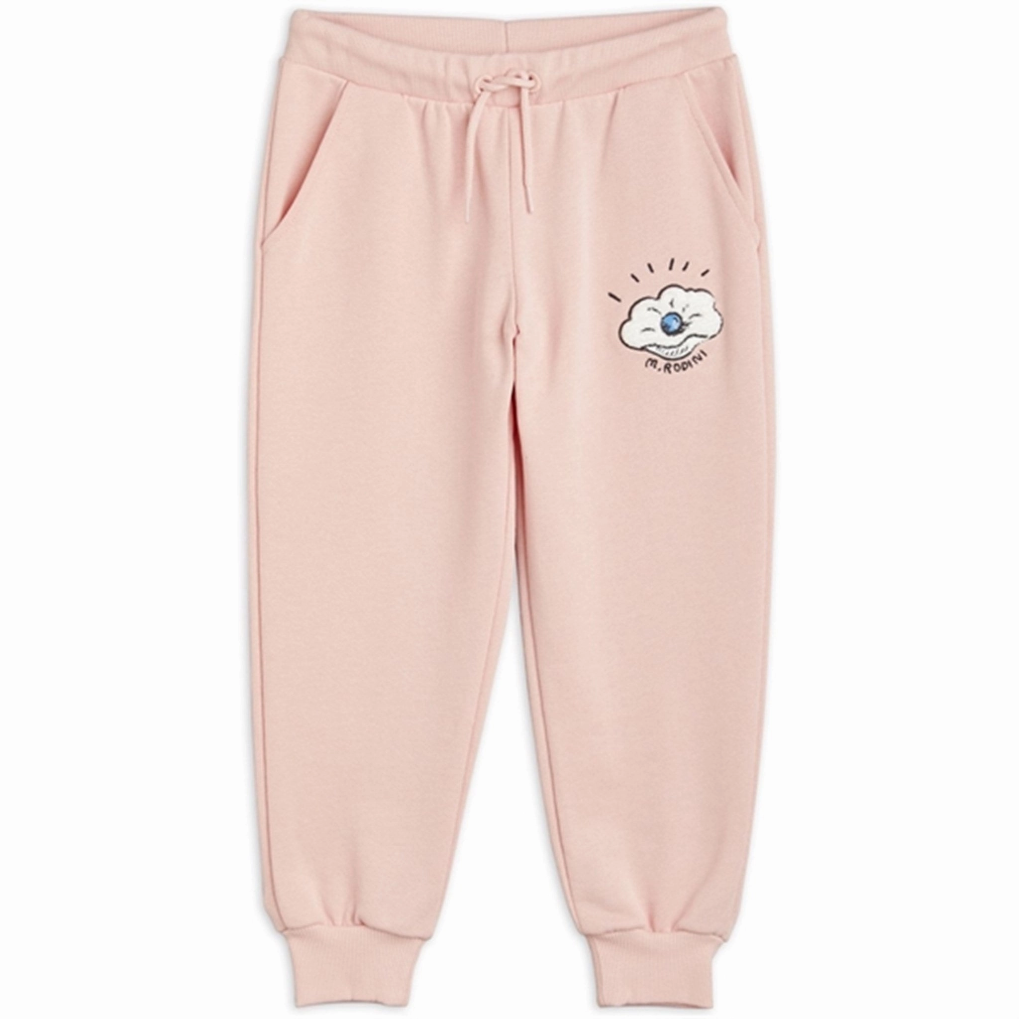 clearance stretchability Mini Rodini Seashell Chenille Emb Sweatpants Pink