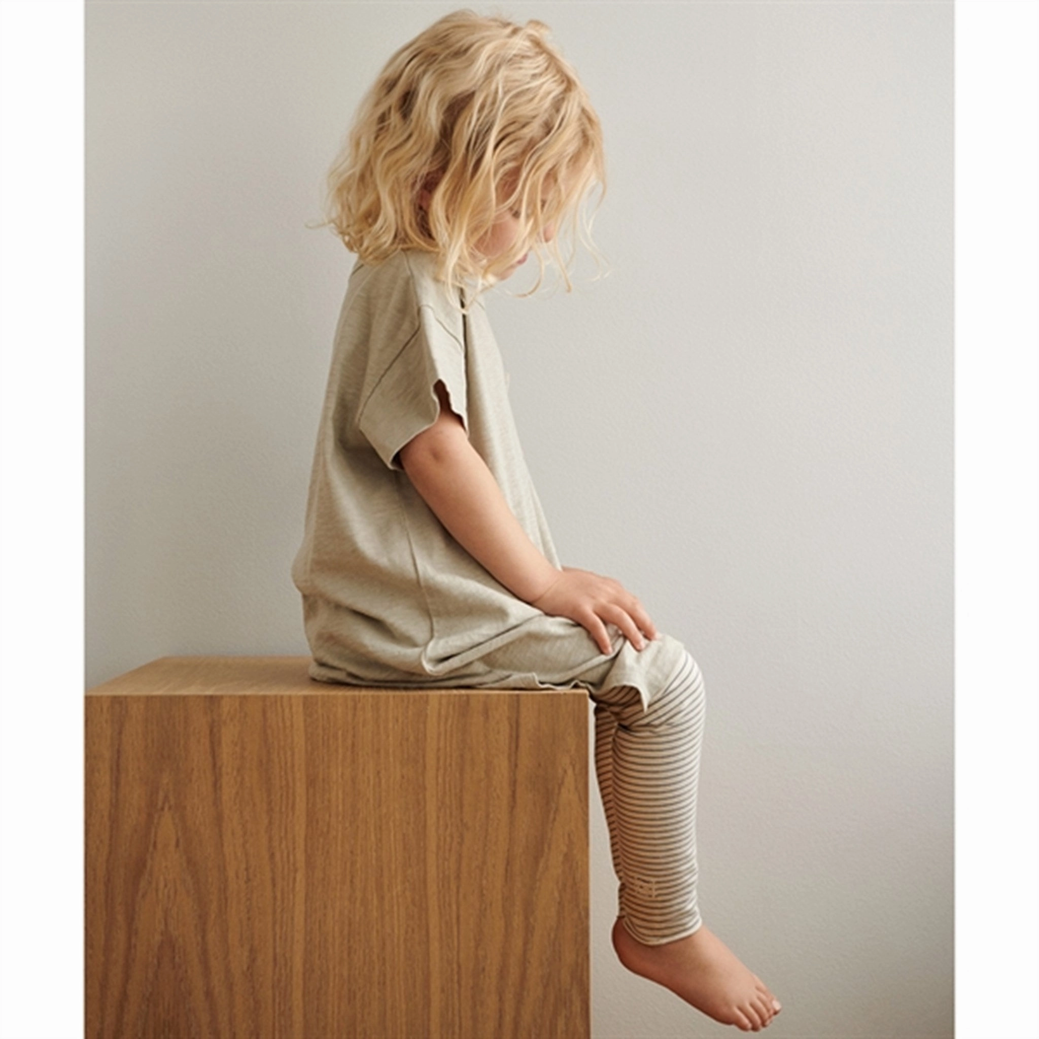 Liewood Marie Stripe Leggings Stripe Whale Blue/Sandy Morning Stretch Minimalist Style