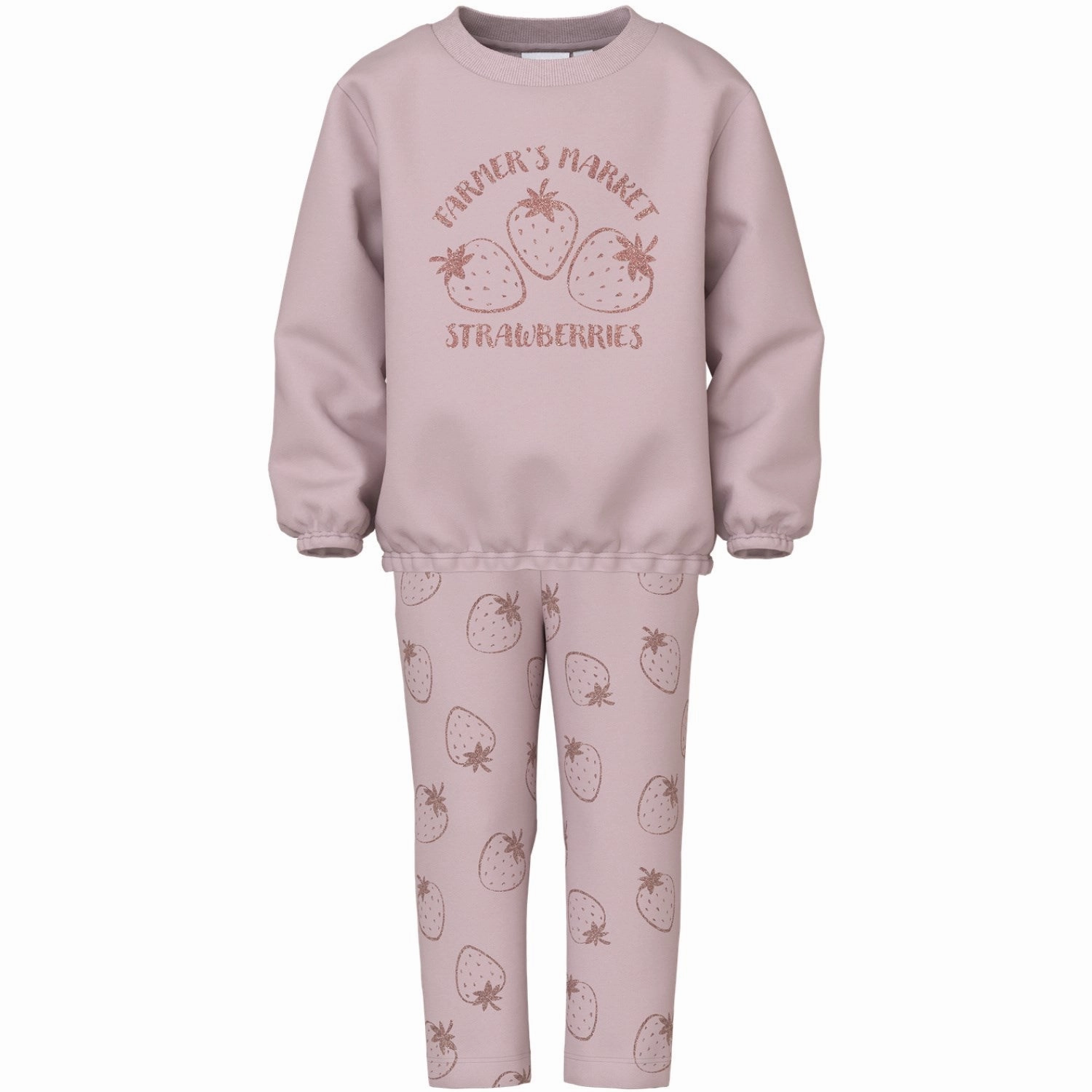 Breathable mesh inserts dance studio Name It Burnished Lilac Nmfviluba Ls Nreg Sweat Set Unb