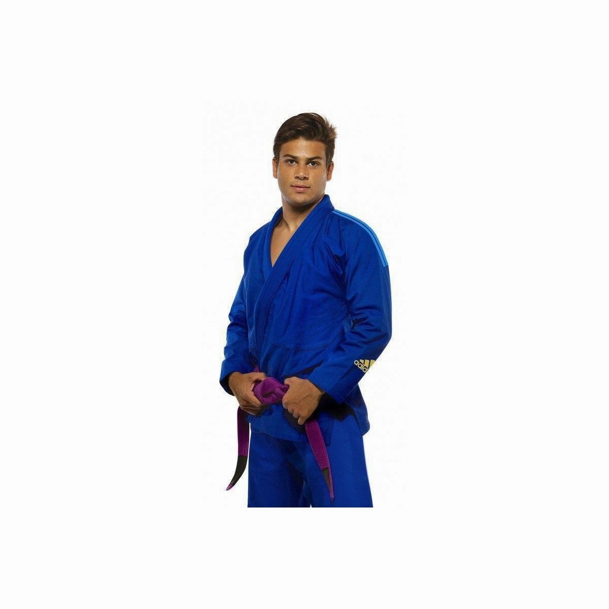 health club accessible adidas Mens BJJ Gi Response Blue Jiu Jitsu Suit