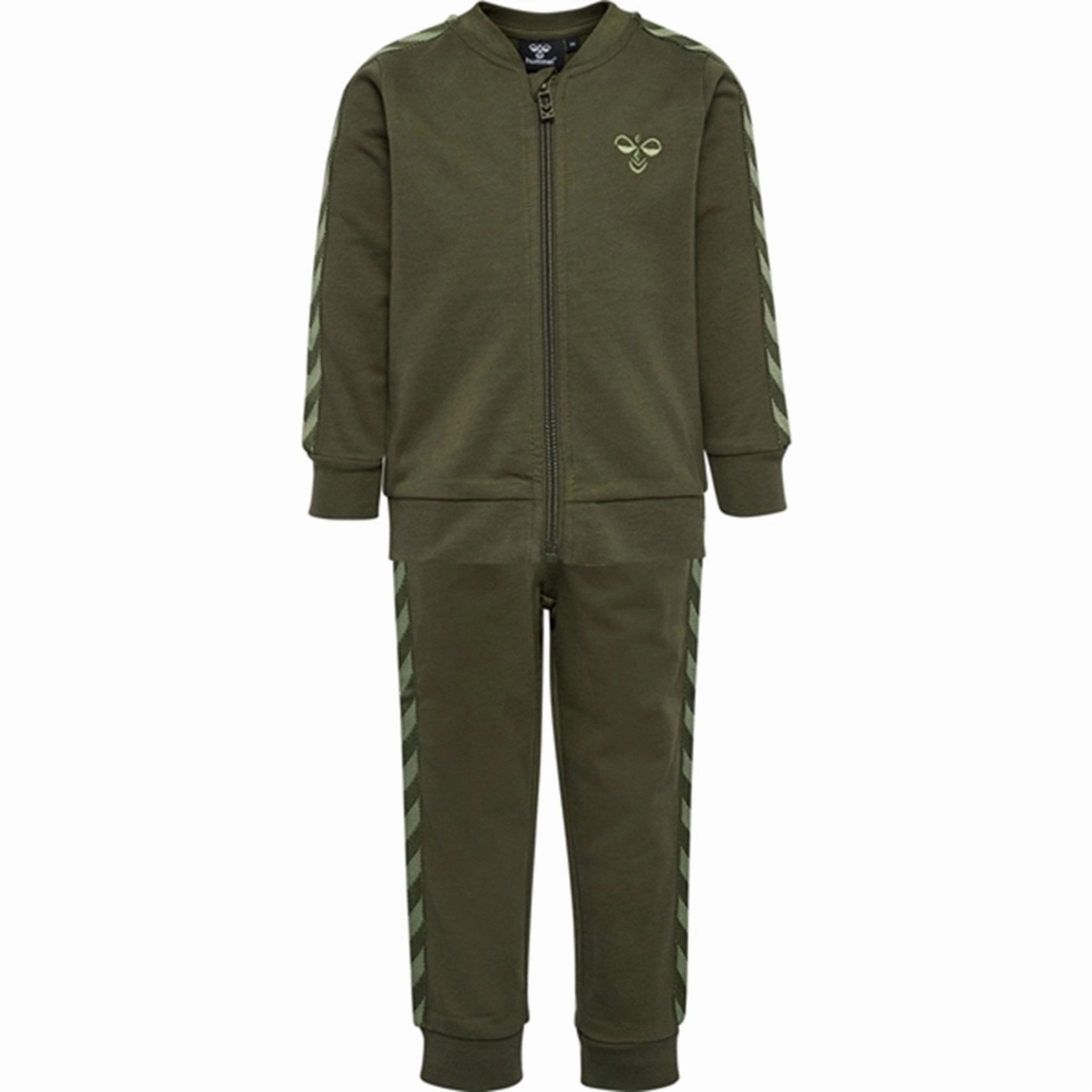 Hummel Olive Night Bille Tracksuit Windproof Chest Panel Durable Blends