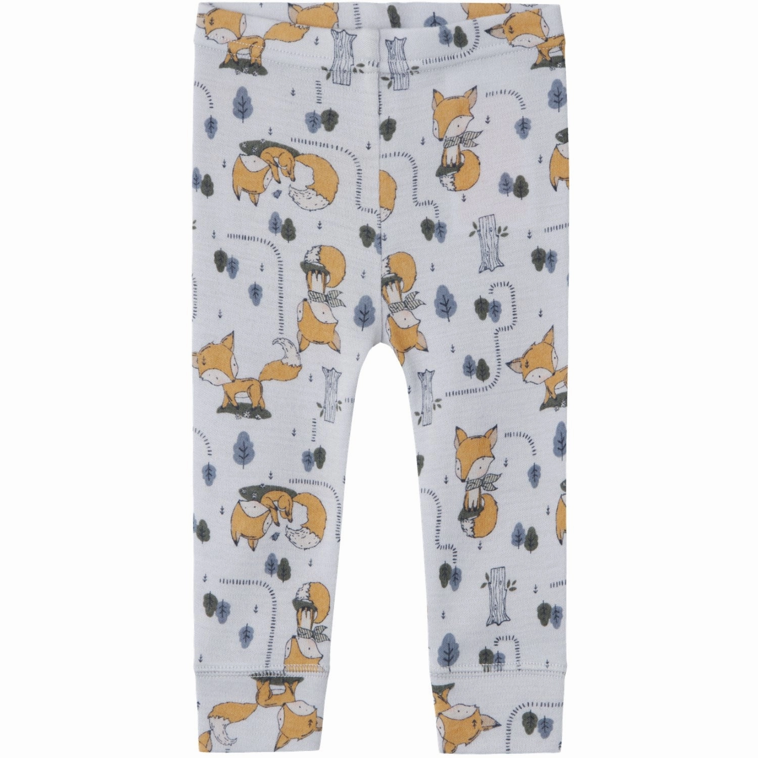 Slim Fit Comfort Seeker Name It Gray Dawn AOP Willit Wool Long Johns