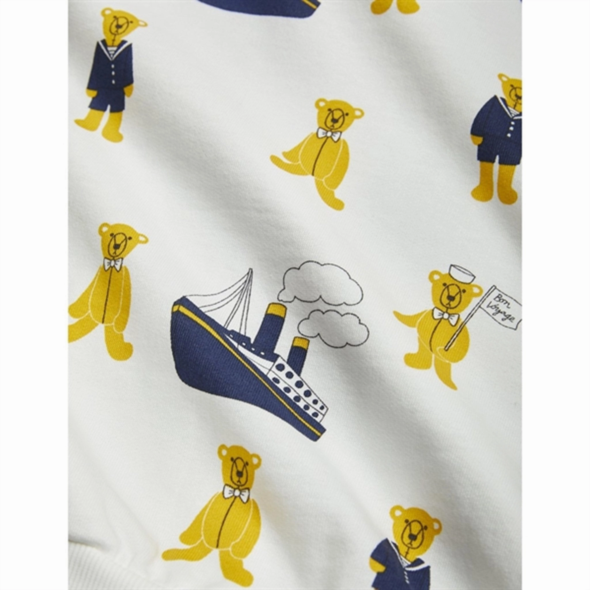 Mini Rodini Teddybears AOP Sweatpants White Running wear